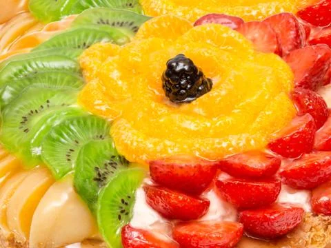 Fruit cake Stock Photos