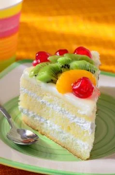 Fruit cake Stock Photos