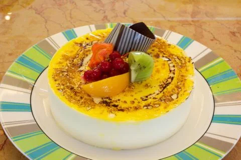 Fruit cake Stock Photos