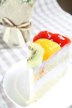 Fruit cake Stock Photos