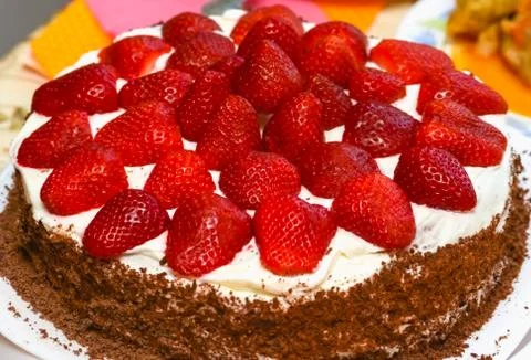 Fruit cake Fotos Stock