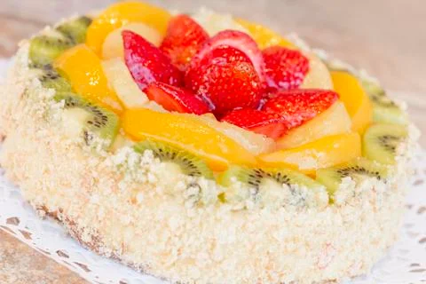 Fruit Cake Stock Photos