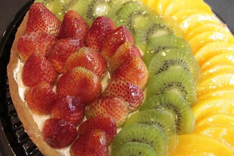 Fruit cake Stock Photos