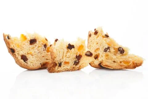 Fruit cake pieces. Stock Photos