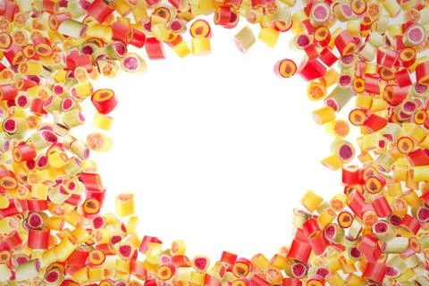 Fruit candies pattern for background Stock Photos