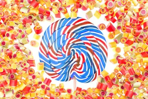 Fruit candies pattern for background Stock Photos