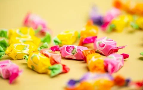 Fruit candies Stock Photos