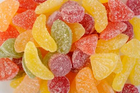 Fruit candy gummy Stock Photos