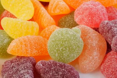 Fruit candy gummy Stock Photos