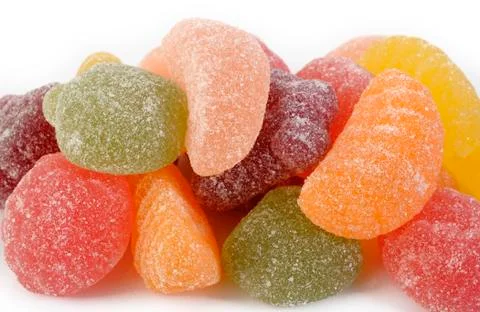 Fruit candy gummy Stock Photos