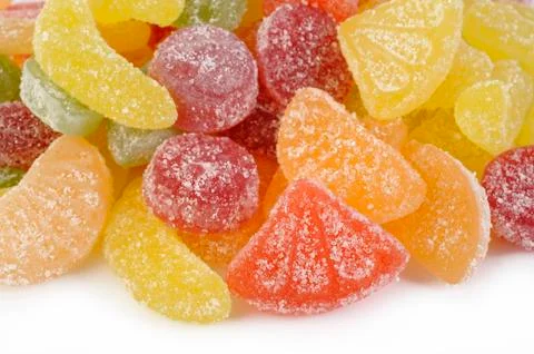 Fruit candy gummy Stock Photos