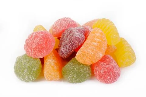 Fruit candy gummy Stock Photos