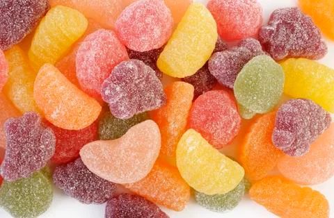 Fruit candy gummy Stock Photos
