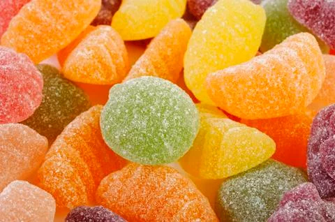 Fruit candy gummy Stock Photos