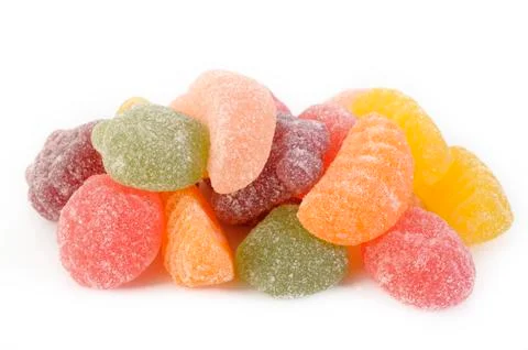 Fruit candy gummy Stock Photos