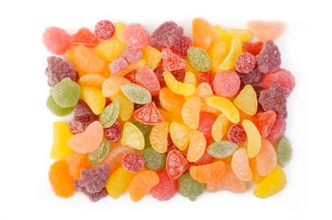 Fruit candy gummy Stock Photos