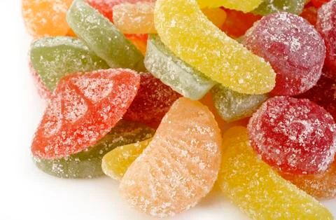 Fruit candy gummy Stock Photos