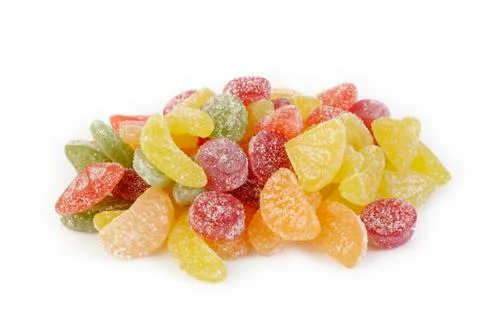 Fruit candy gummy Stock Photos