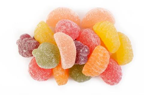 Fruit candy gummy Stock Photos