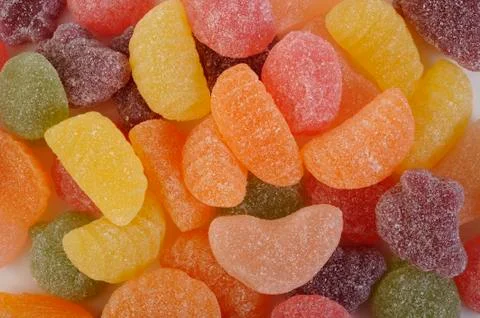 Fruit candy gummy Stock Photos