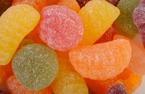 Fruit candy gummy Stock Photos