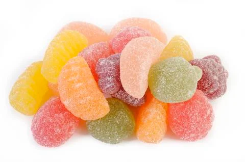 Fruit candy gummy Stock Photos