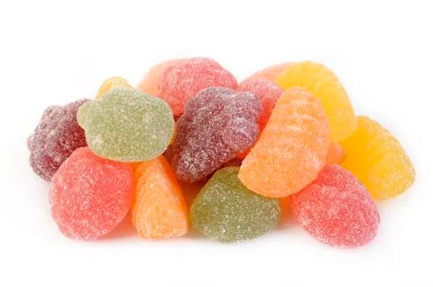 Fruit candy gummy Stock Photos