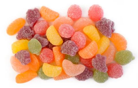 Fruit candy gummy Stock Photos