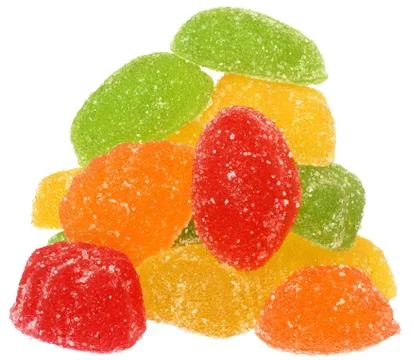Fruit candy heap Stock Photos