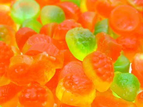 Fruit candy multi-colored all sorts, a background Stock Photos