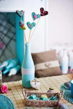 Fruit candy in a shape of heart Stock Photos