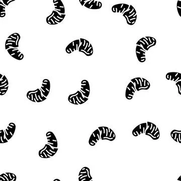 Fruit chocolate glyph vector seamless pattern Stock Illustration