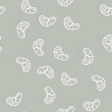 Fruit chocolate line vector seamless pattern Stock Illustration