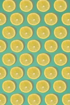 Fruit citrus seamless pattern. Stock Photos