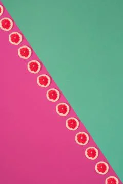 Fruit citrus seamless pattern. Stock Photos