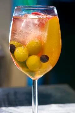 Fruit cocktail Stock Photos