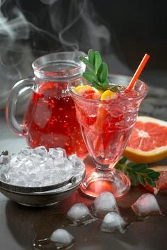 Fruit cocktail Stock Photos