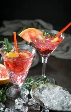 Fruit cocktail Stock Photos