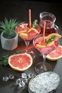 Fruit cocktail Stock Photos