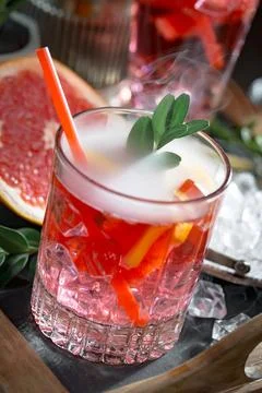Fruit cocktail Stock Photos