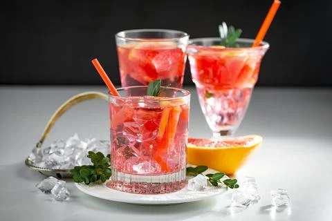 Fruit cocktail Stock Photos