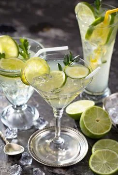 Fruit cocktail Stock Photos