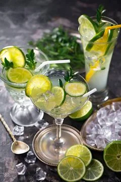 Fruit cocktail Stock Photos