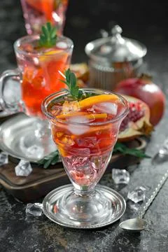 Fruit cocktail Stock Photos
