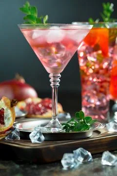 Fruit cocktail Stock Photos