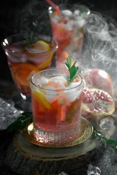 Fruit cocktail Stock Photos