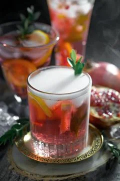 Fruit cocktail Stock Photos