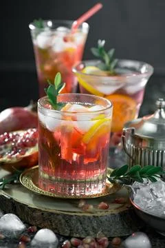 Fruit cocktail Foto stock