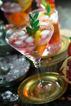 Fruit cocktail Stock Photos