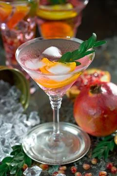 Fruit cocktail Stock Photos